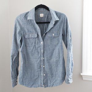 Dark Chambray Shirt - J. Crew